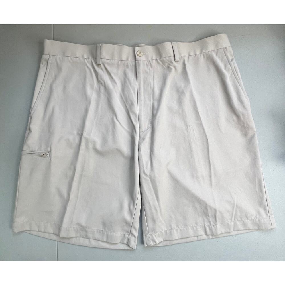 Champions Tour Golf Shorts Mens 40 Off White Performance Flat Front Lightweight
